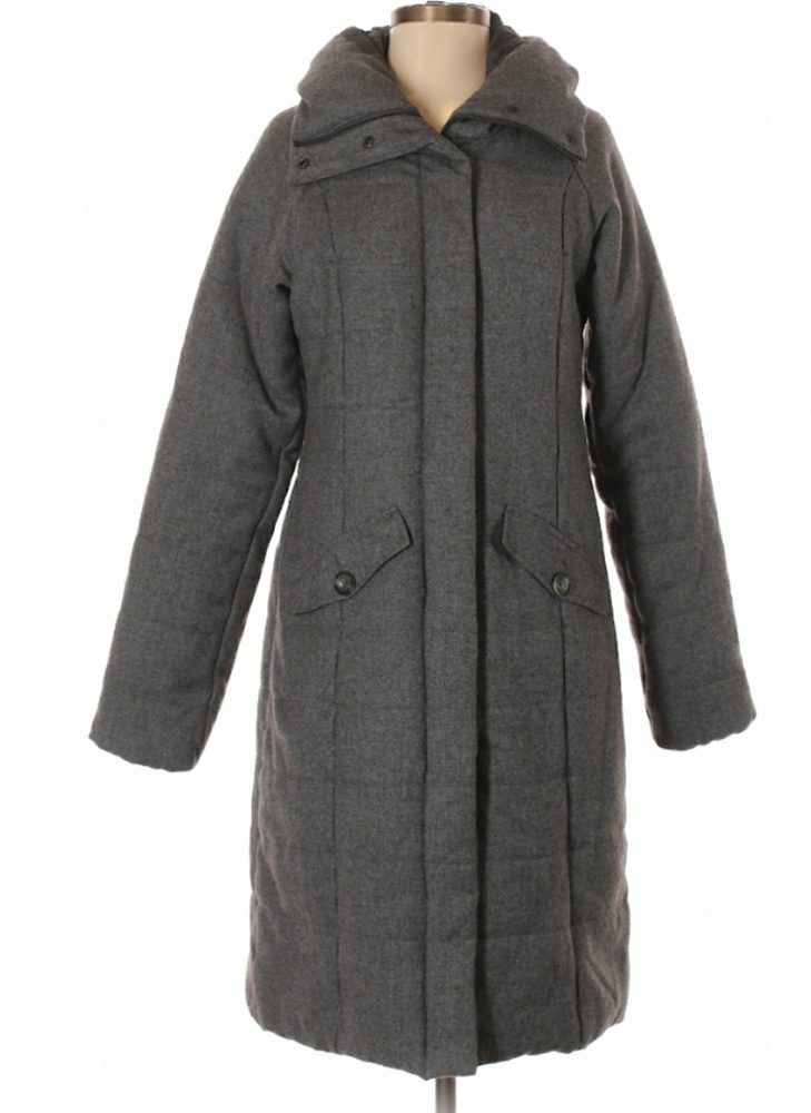 Excellent MINT North Face Thermal Long Wool Coat S